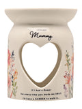 Widdop mummy wax melt burner ceramic heart cut-out (British brand)