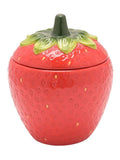Widdop ceramic strawberry red sugar bowl 10cm (British brand)