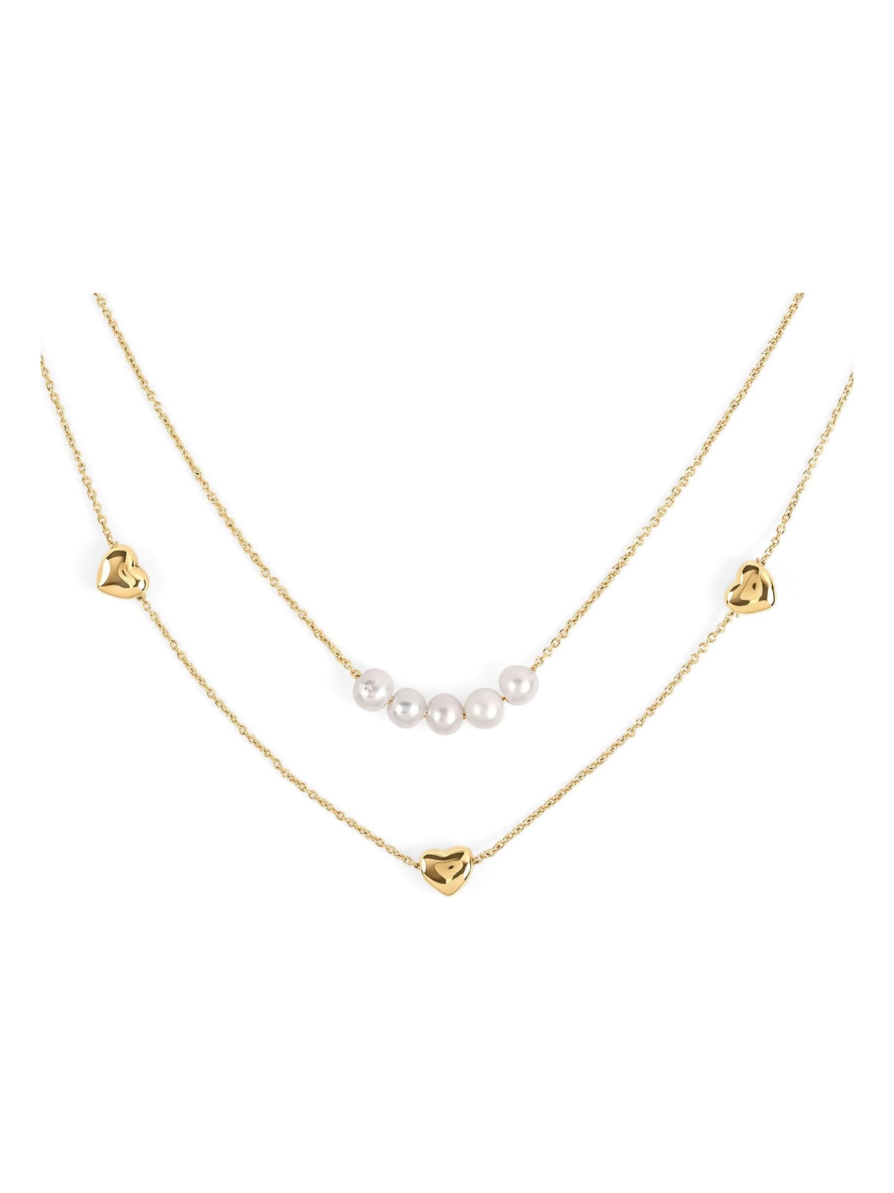 Radley necklace pearl and heart charms - British product
