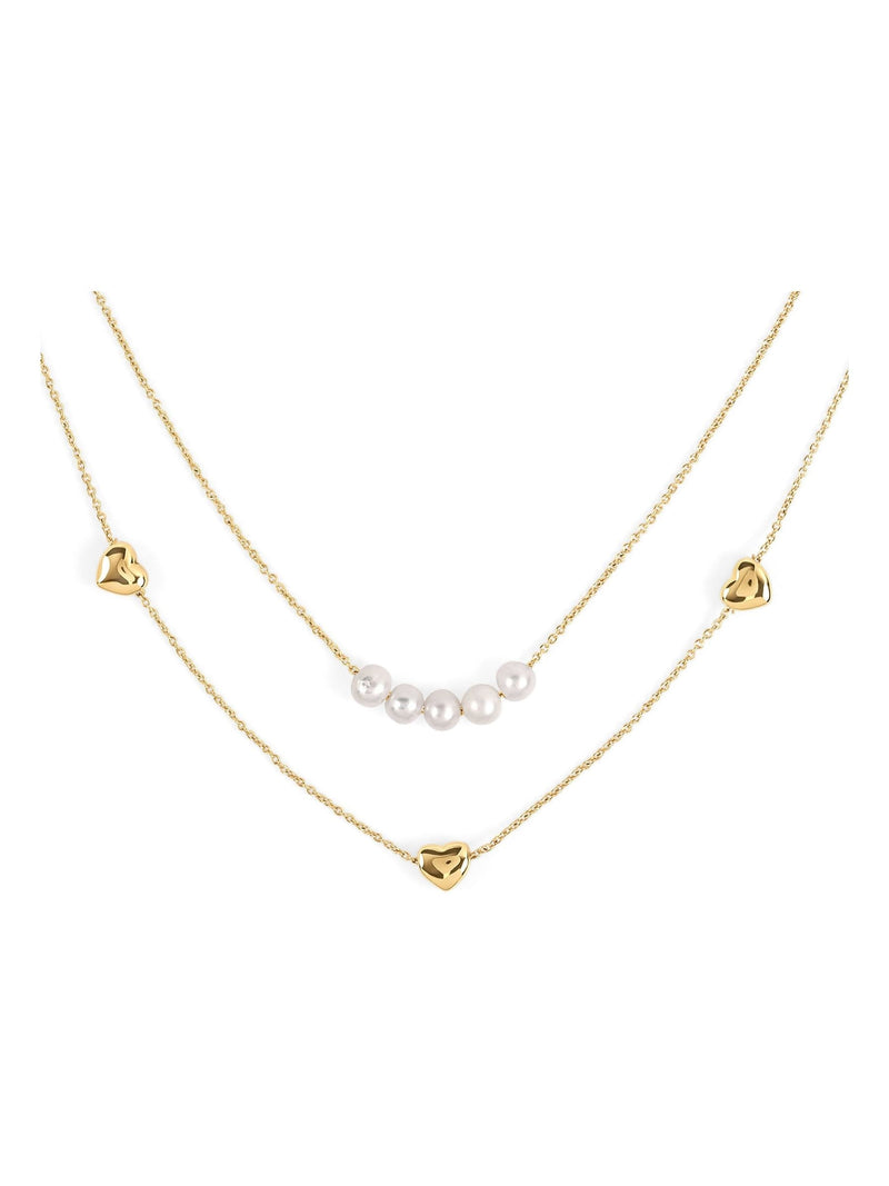 Radley necklace pearl and heart charms - British product