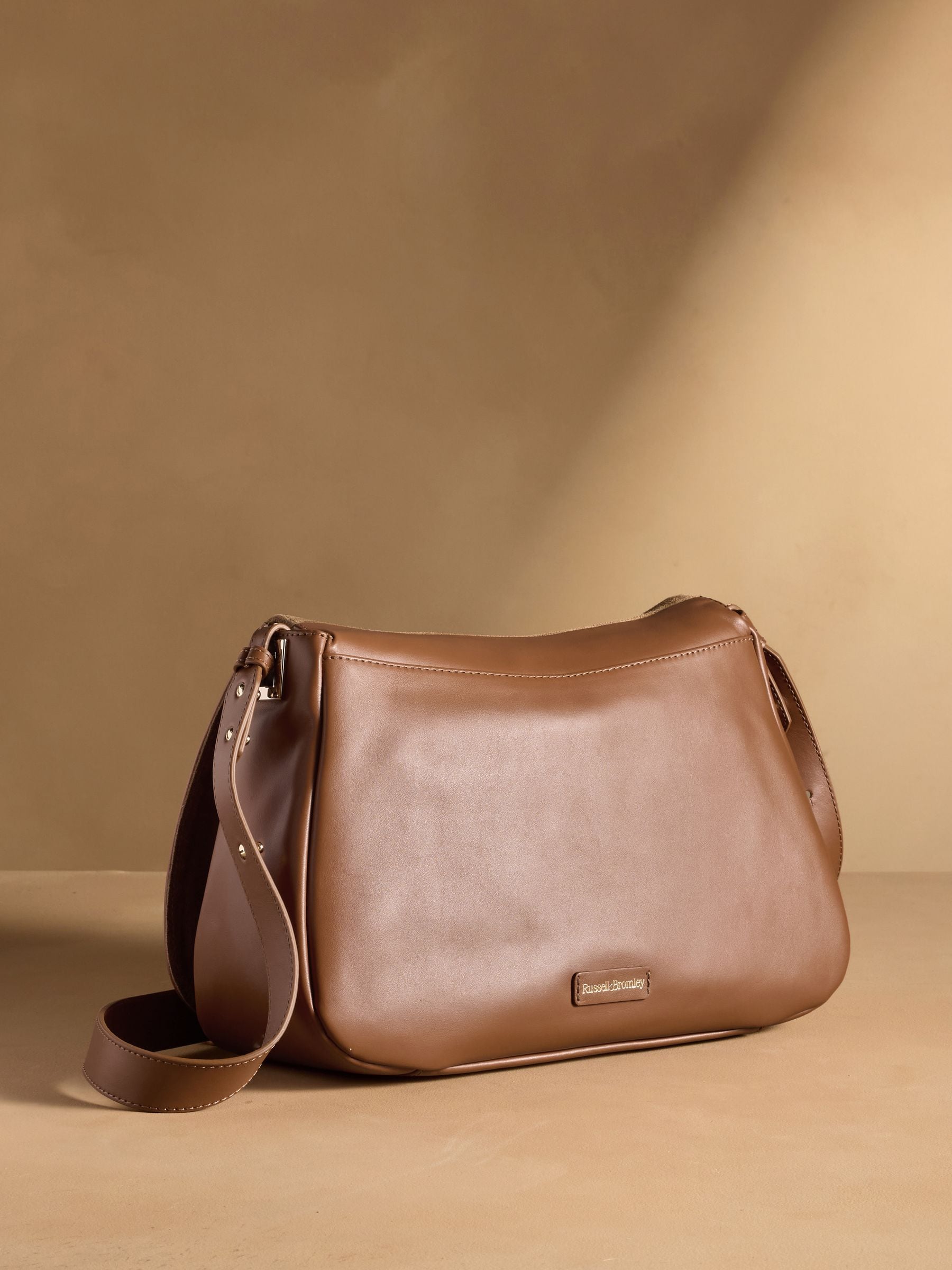 Russell & Bromley Brown Counter Shoulder Bag (British brand)