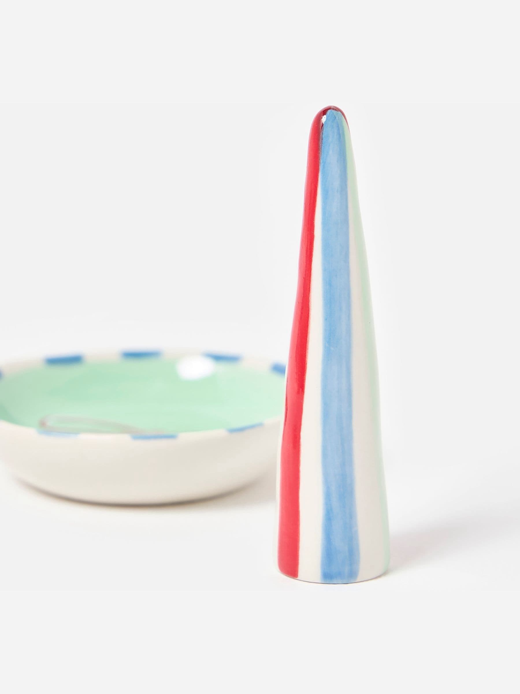 Oliver Bonas multi bow conical ring holder and trinket dish set - British product