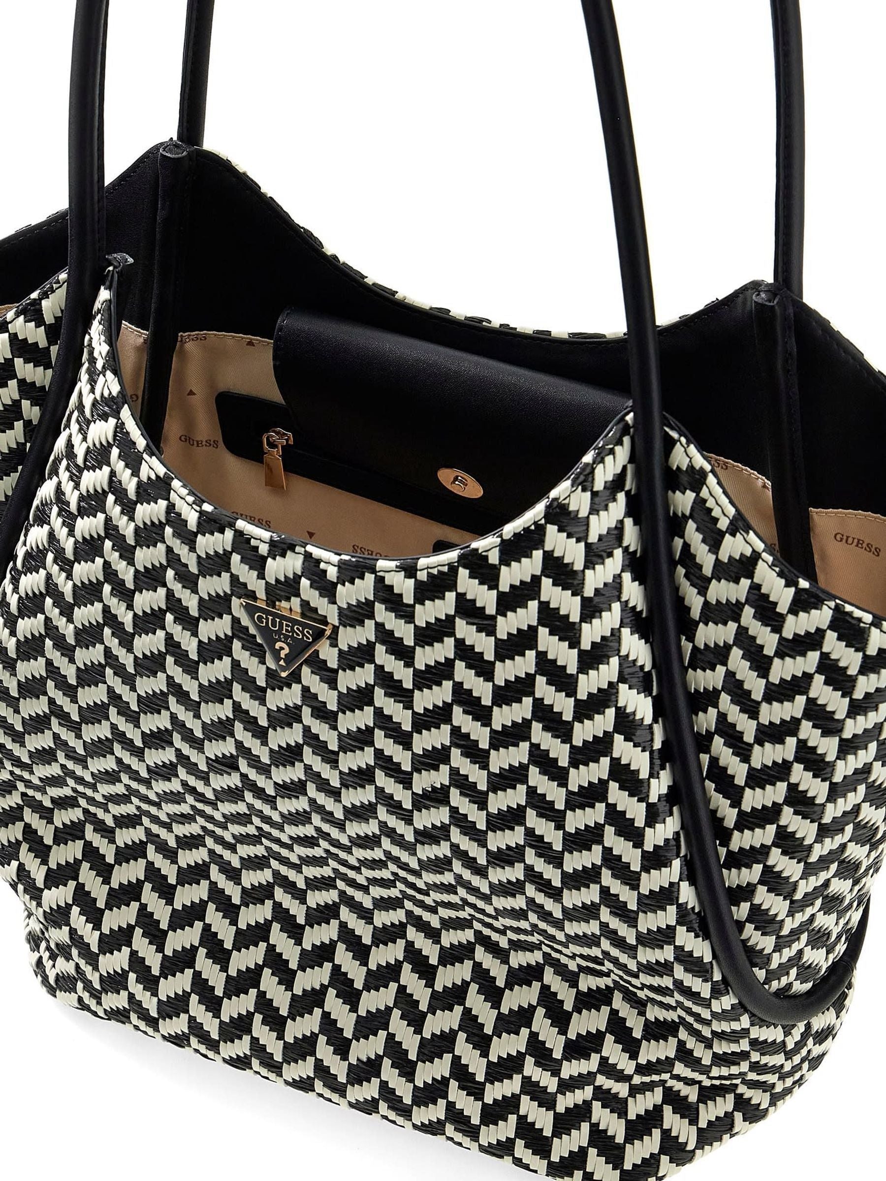 Guess tote bag black Tessi 2 in 1, UK version