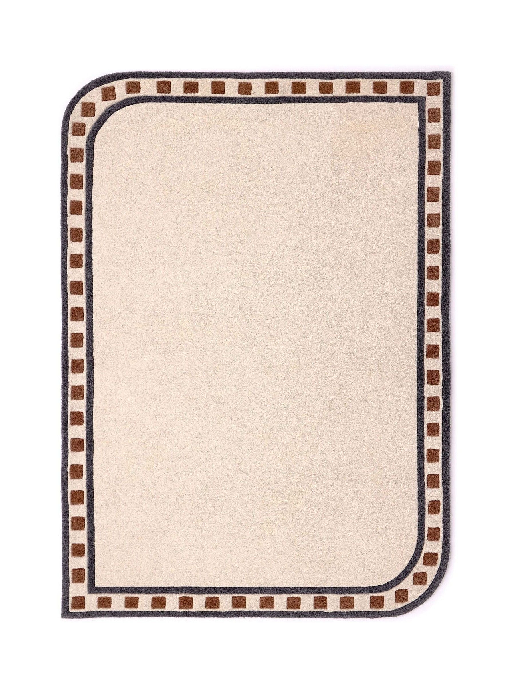 Origin Rugs cream borderline wool rug - British product