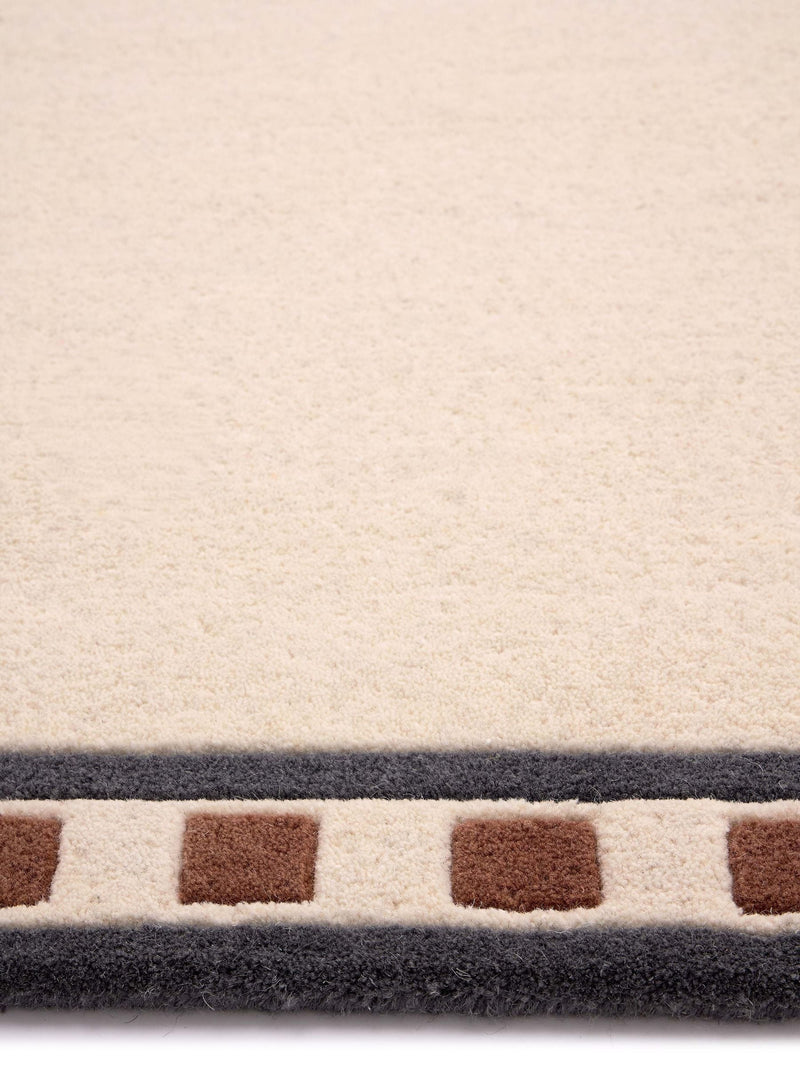 Origin Rugs cream borderline wool rug - British product