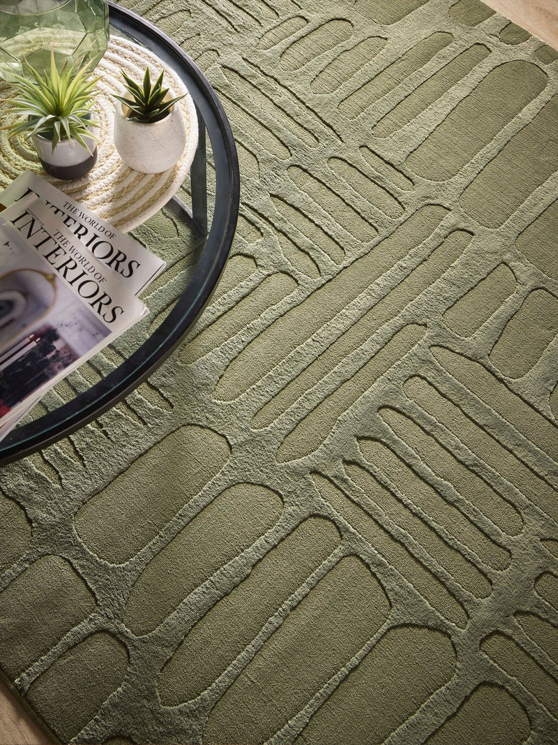 Origin Rugs Green Pathway rug, imported from the UK
