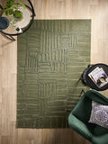 Origin Rugs Green Pathway rug, imported from the UK