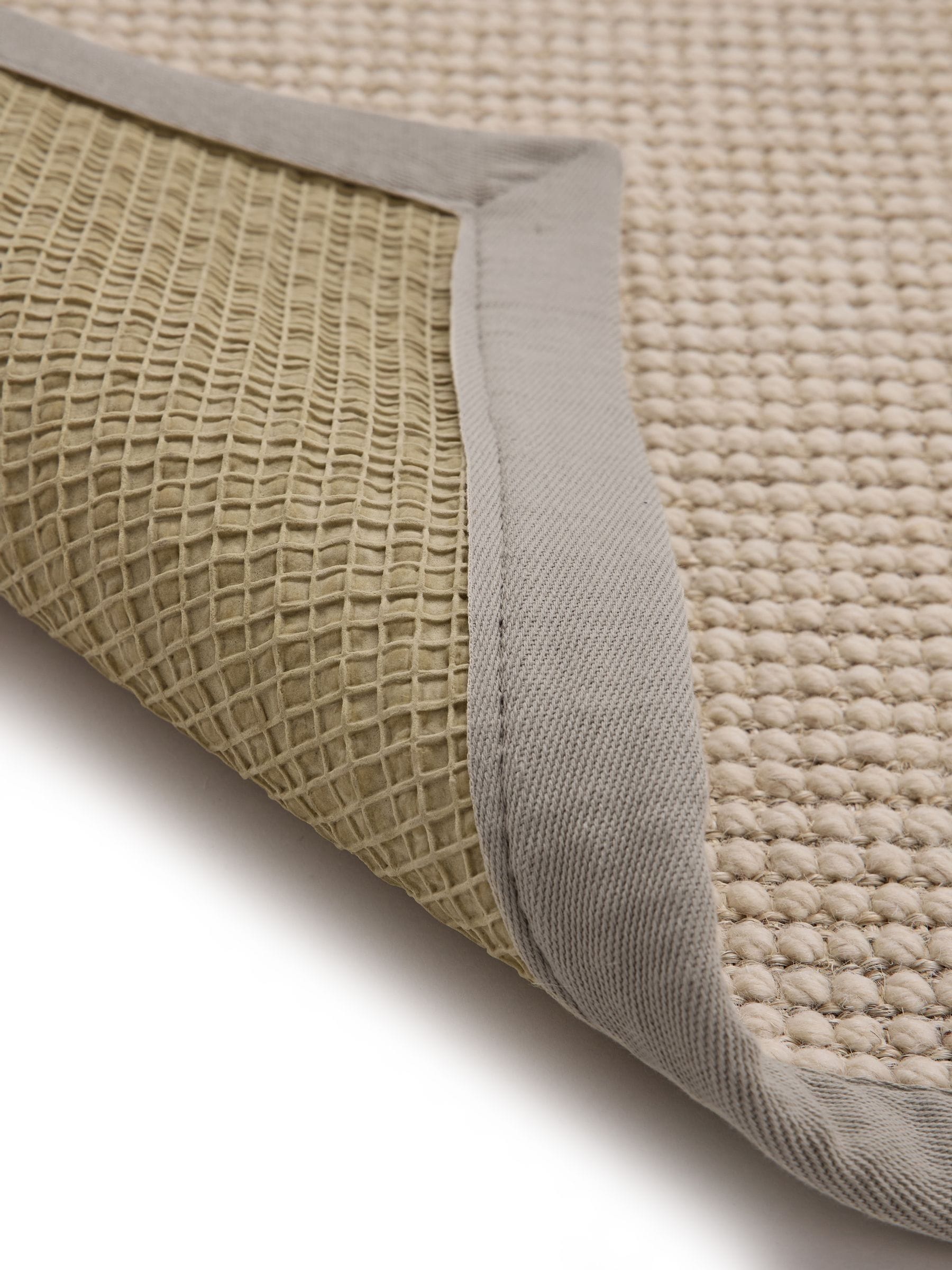 Origin Rugs soft grey sisal boucle rug, imported from the UK