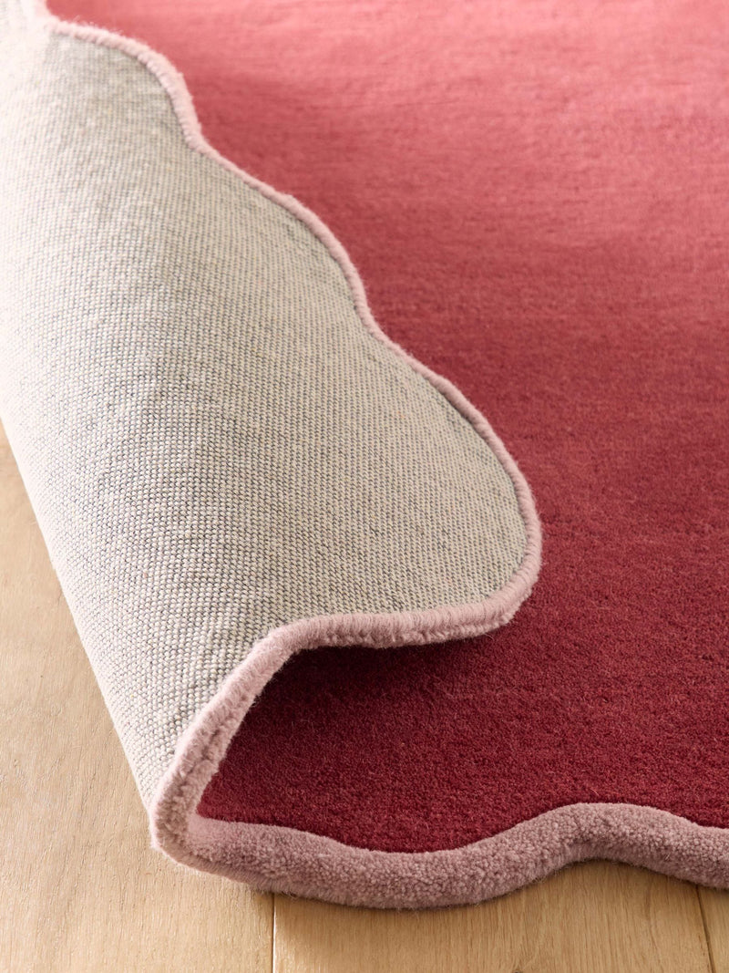 Origin Rugs Coral Lilac Scalloped Elsie Runner