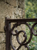 Dibor brown cast iron hanging basket bracket 33cm (British brand)
