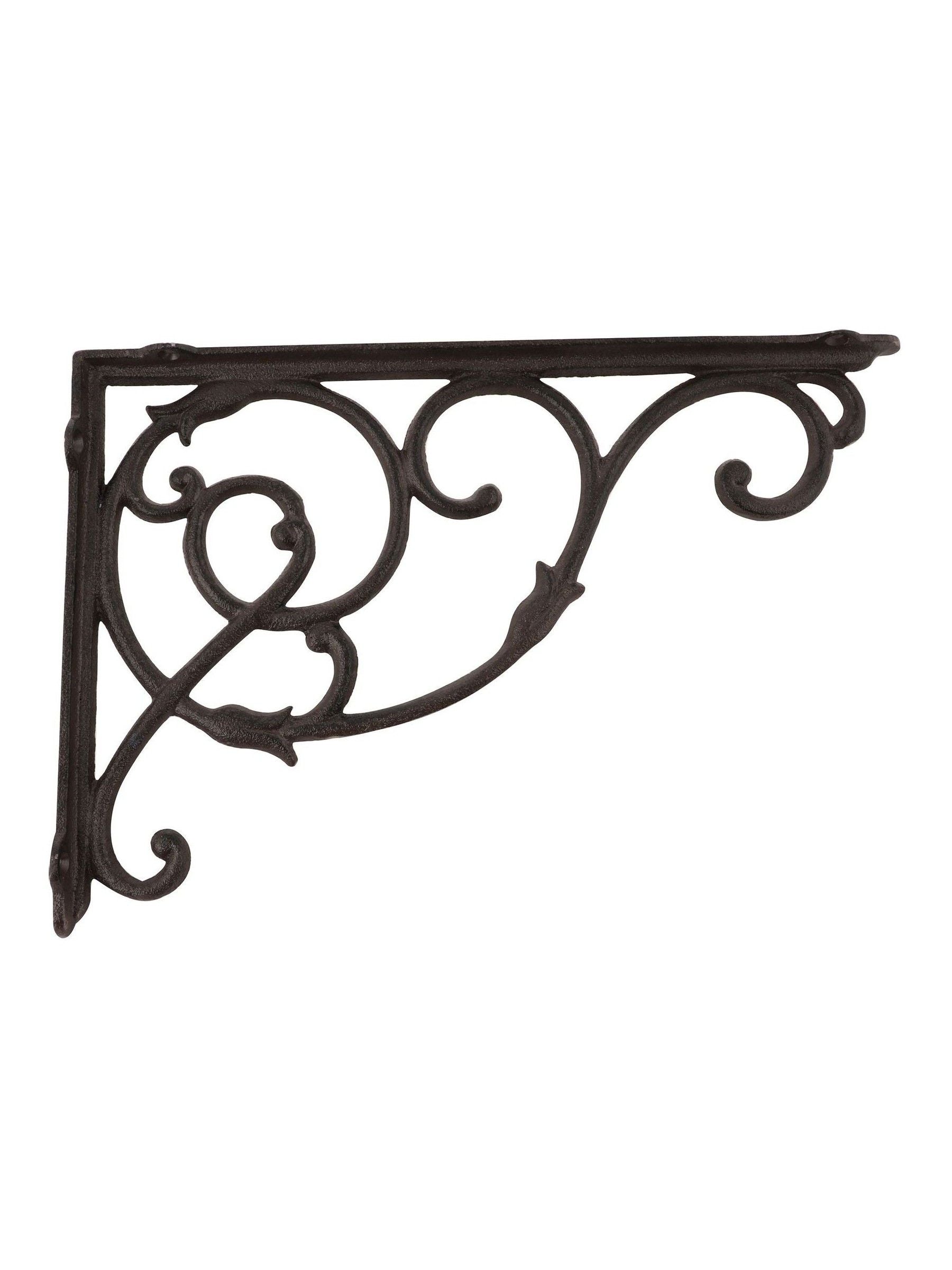 Dibor brown cast iron hanging basket bracket 33cm (British brand)
