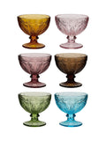 Dibor glass footed bowls set of 6, UK version