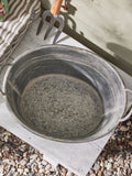 Dibor silver galvanised tub planter medium, imported from the UK
