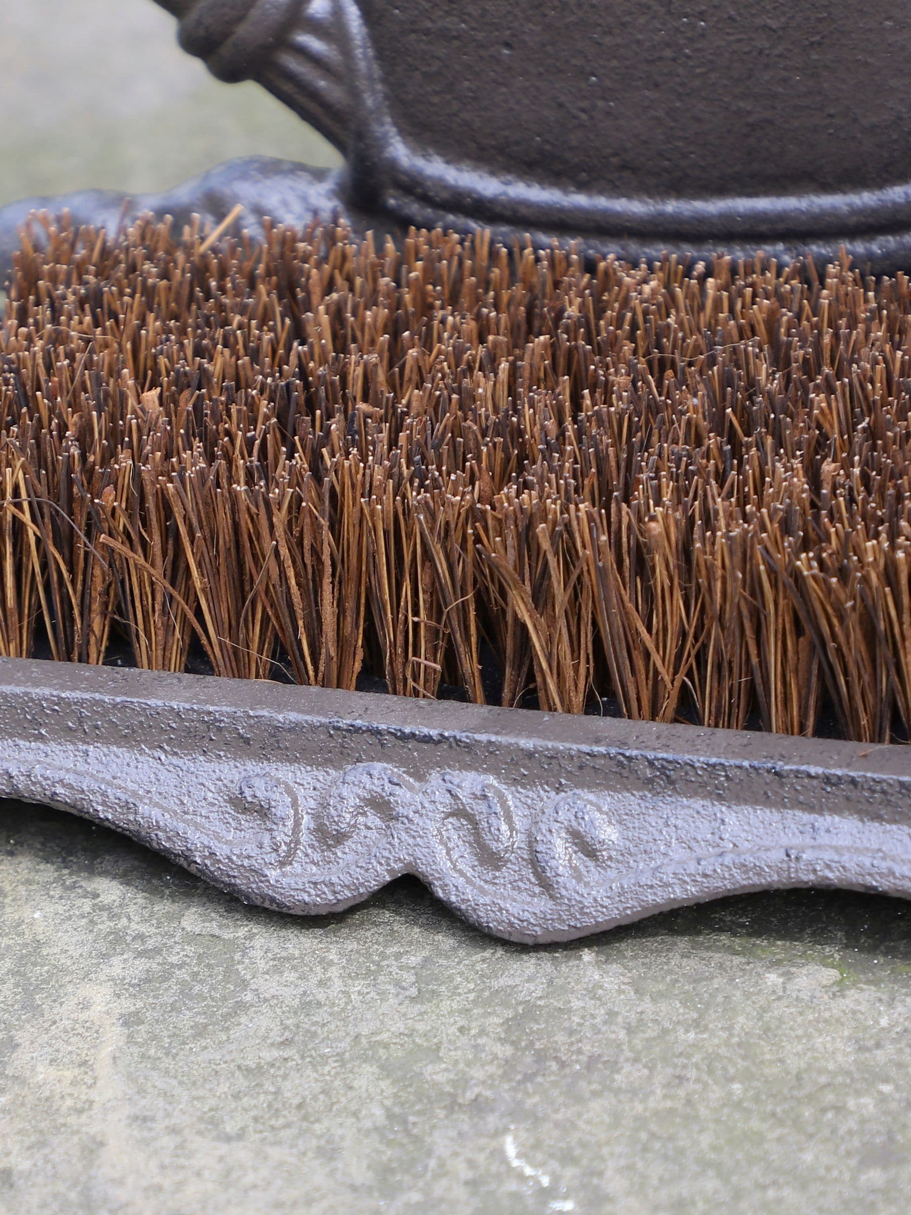 Dibor cast iron boot brush with watering can design - British product