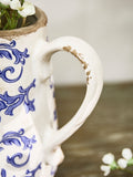 Dibor Blue Botanical pitcher jug, UK version