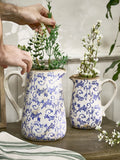 Dibor Blue Botanical pitcher jug, UK version