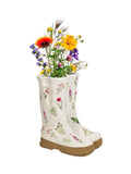 Dibor white welly boot planter 29.5cm - British product