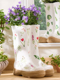 Dibor white welly boot planter 29.5cm - British product