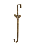 Dibor Gold Wreath Hanger door hook with bee ornament, UK version