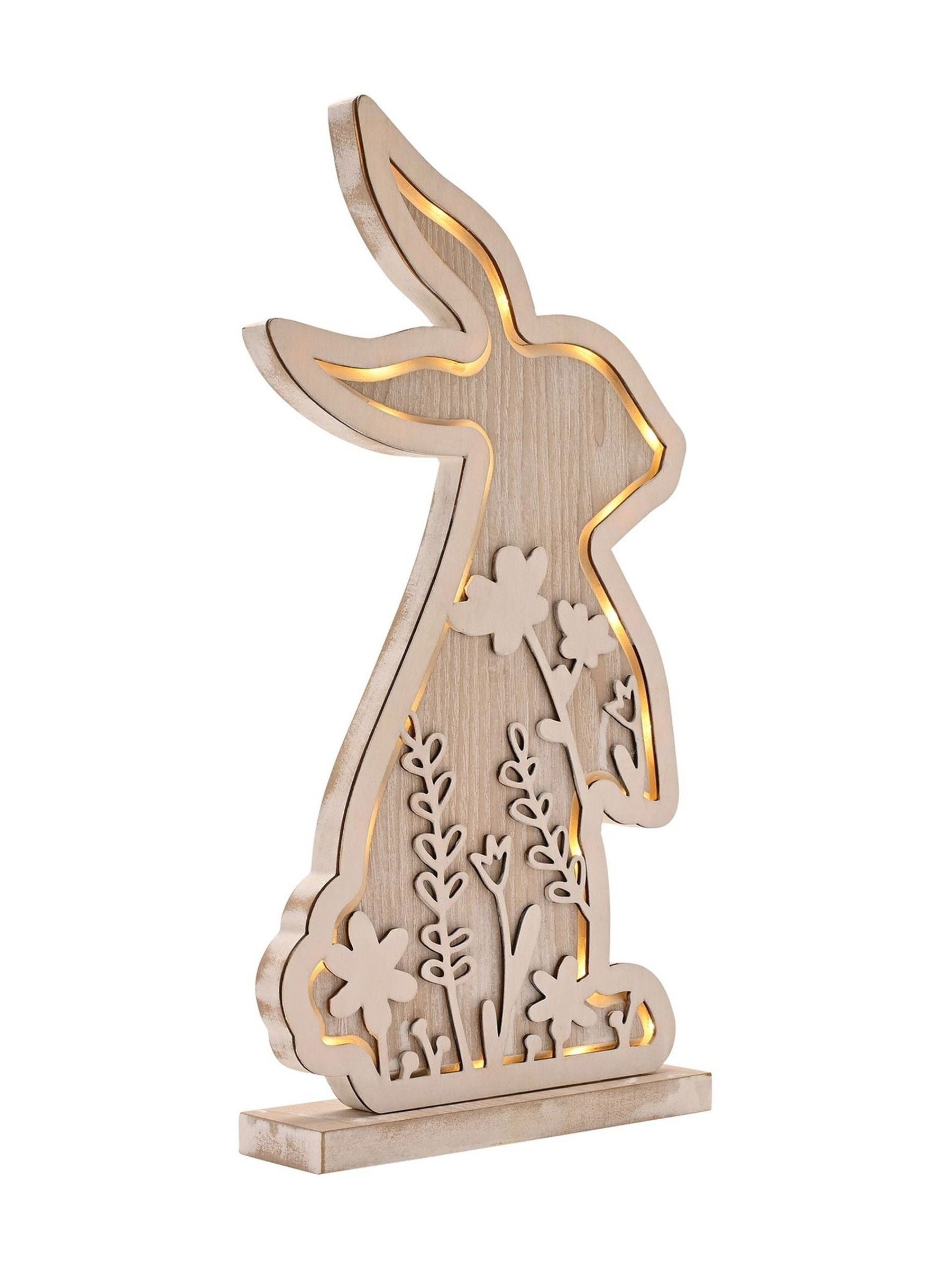 Widdop Wooden Bunny LED Light 32cm - British product