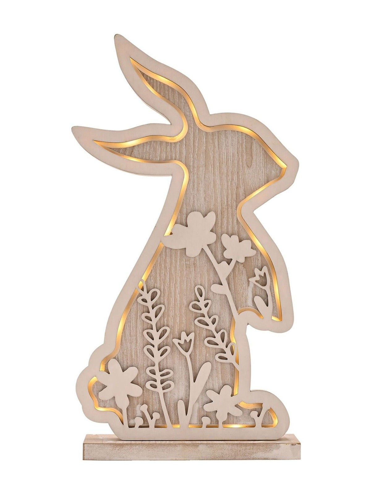 Widdop Wooden Bunny LED Light 32cm - British product