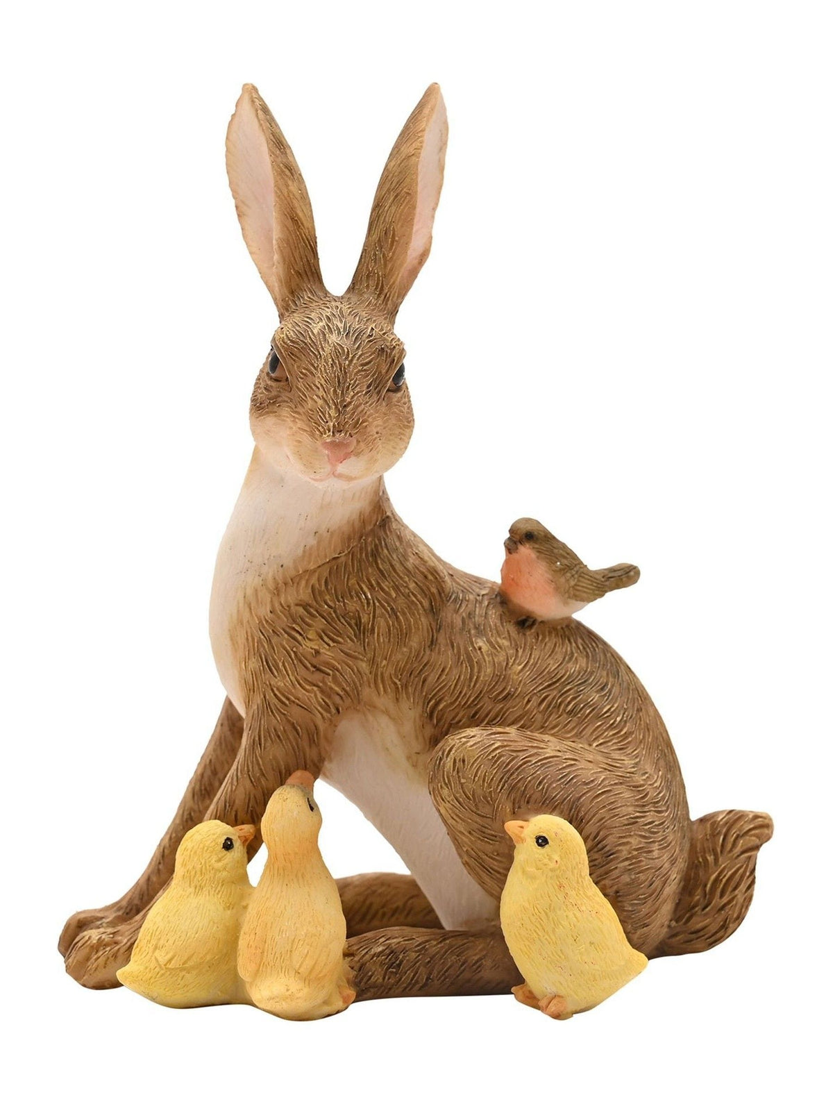 Widdop Brown figurine rabbit chicks robin (British brand)