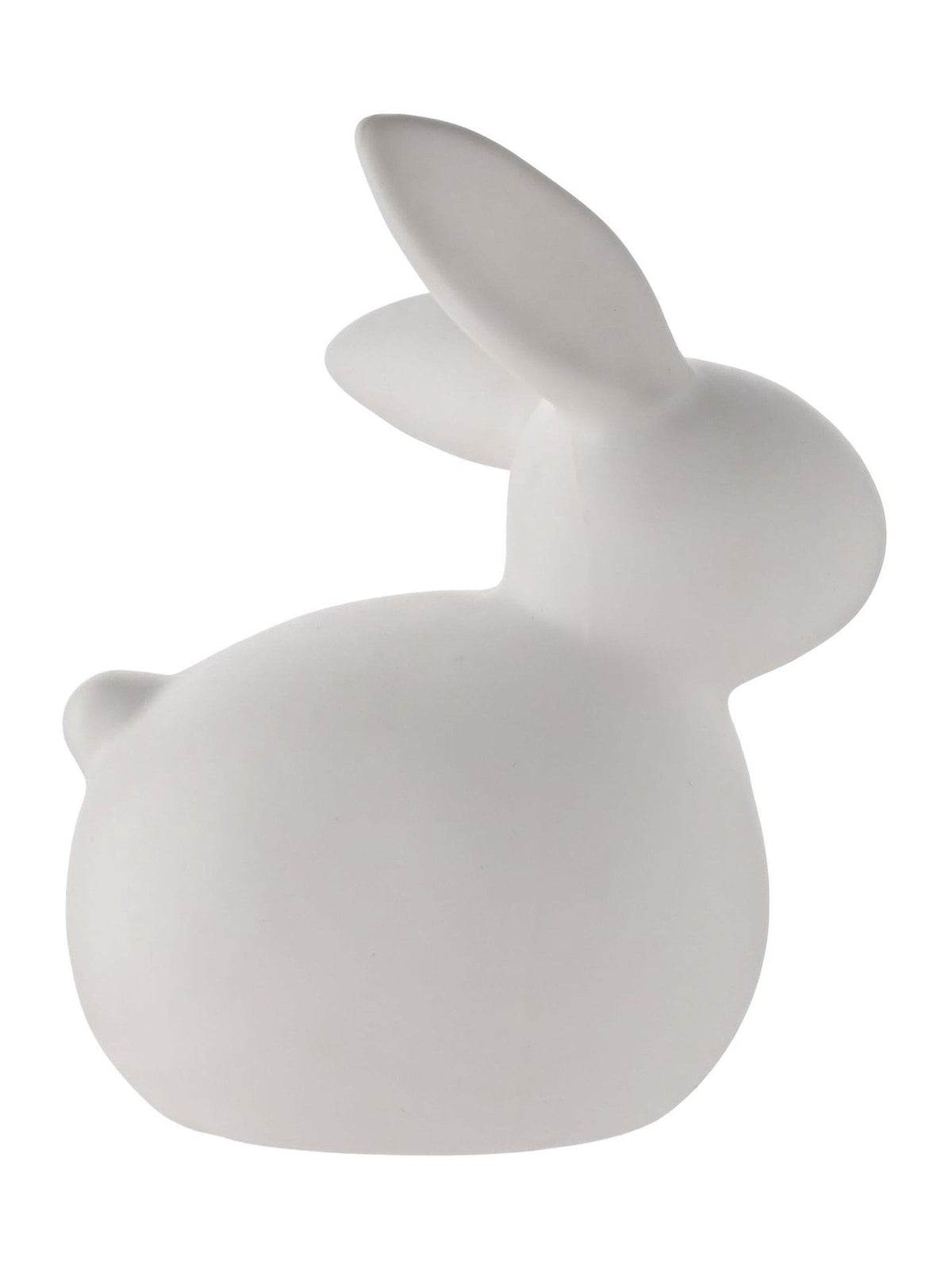Widdop white ceramic bunny LED light 15cm, UK version