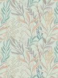 Hoopla Walls wallpaper Sage Willow Verdant Leaves 10M, imported from the UK