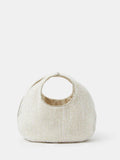 Accessorize Natural Sparkle Beaded Handheld Bag, UK version