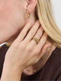 Accessorize gold tone stainless steel stacking trio ring, imported from the UK