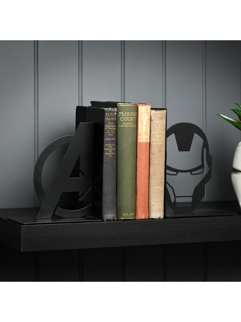 Marvel Black Iron Man metal bookends - British product