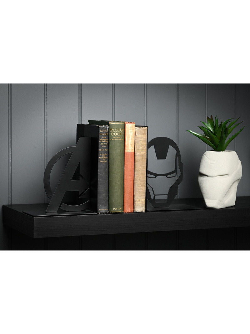 Marvel Black Iron Man metal bookends - British product