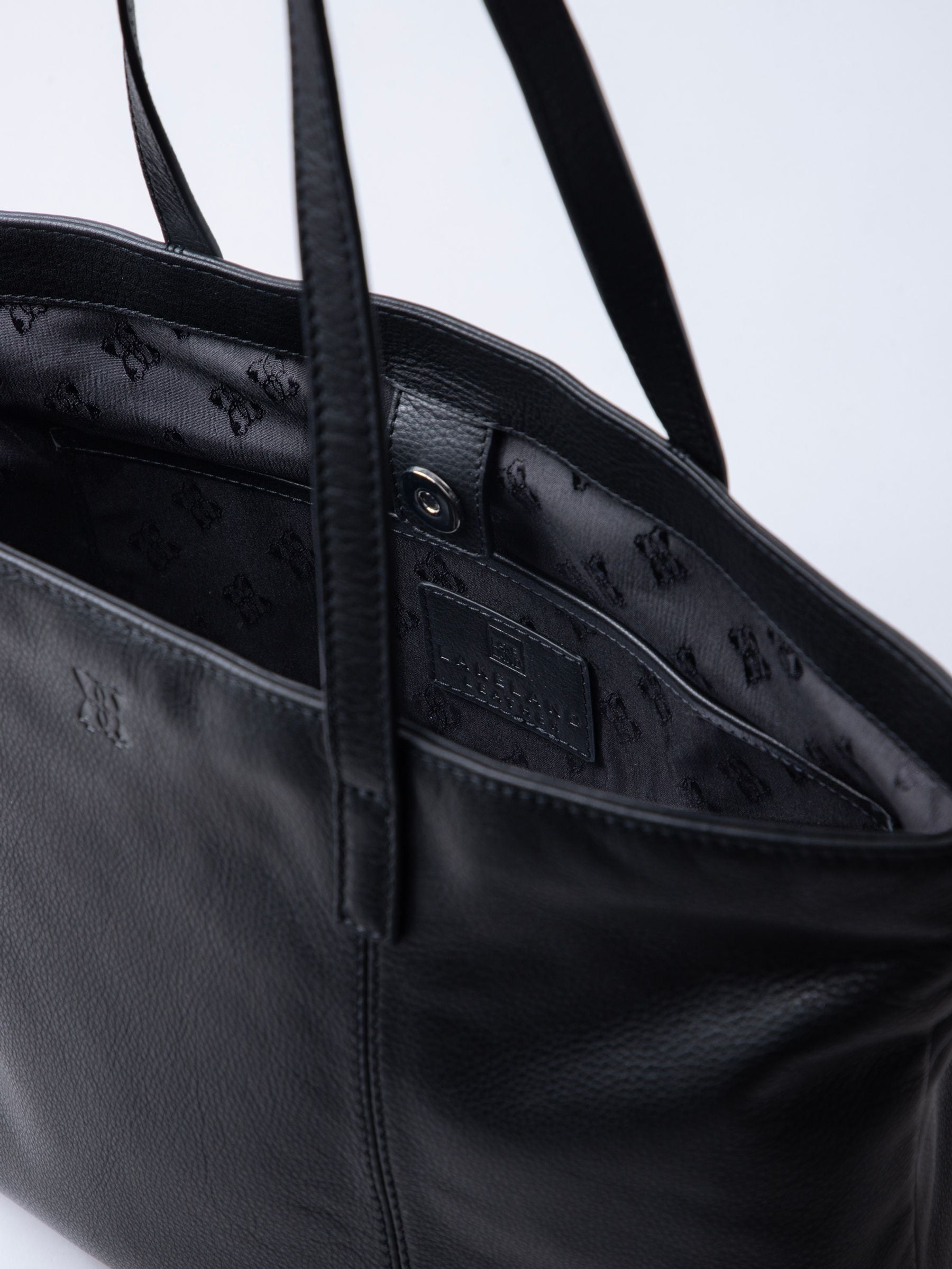 Lakeland Leather Torver Classic tote in white, imported from the UK