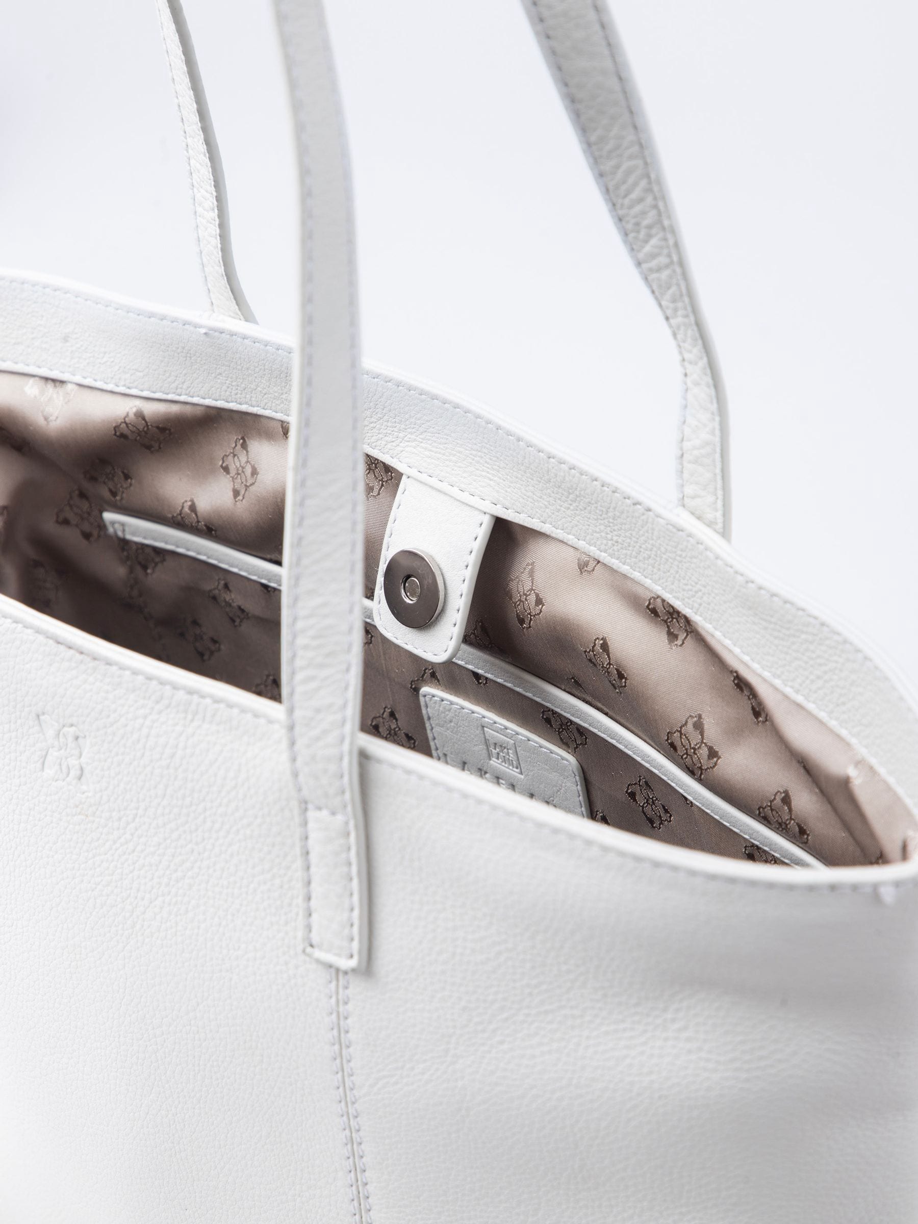 Lakeland Leather Torver Classic tote in white, imported from the UK