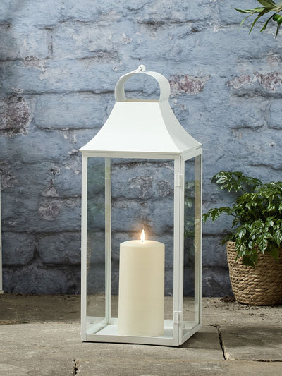 Next Lights4fun White Albury TruGlow Lantern Extra Large- Buy online at McGrocer
