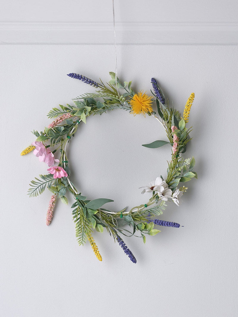 Lights4fun good spring wreath with fairy lights 20cm - British product