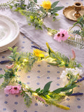 Lights4fun good spring wreath with fairy lights 20cm - British product