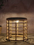 Lights4fun Black Solar LED Table (British brand)
