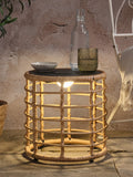 Lights4fun Black Solar LED Table (British brand)