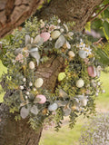 Lights4fun Easter Wreath pre-lit decoration, imported from the UK