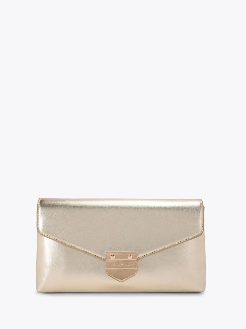 Carvela Black Maria Envelope Clutch Bag