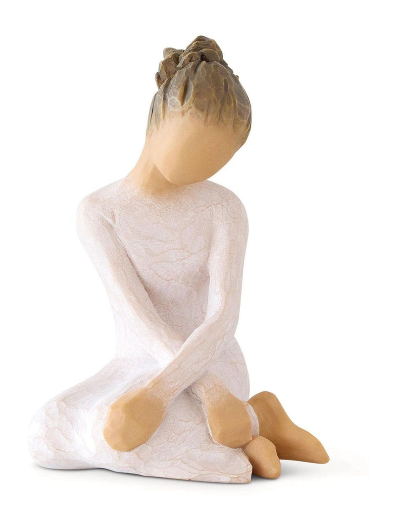 Willow Tree Serenity figurine off white stoneware 10cm, imported from the UK