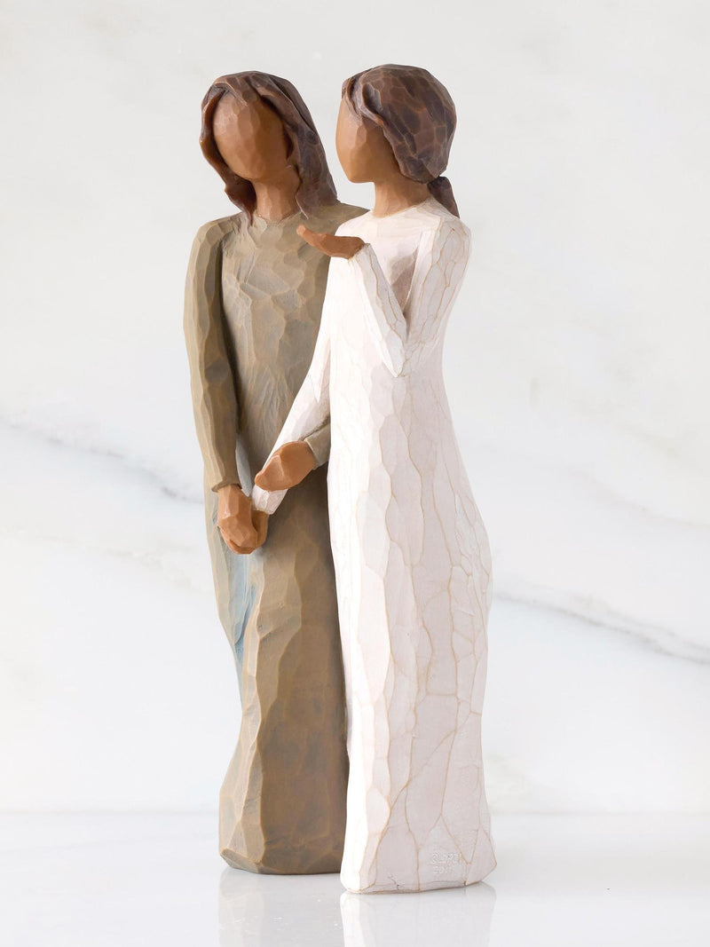 Willow Tree sister figurine darker skin 20cm, UK version