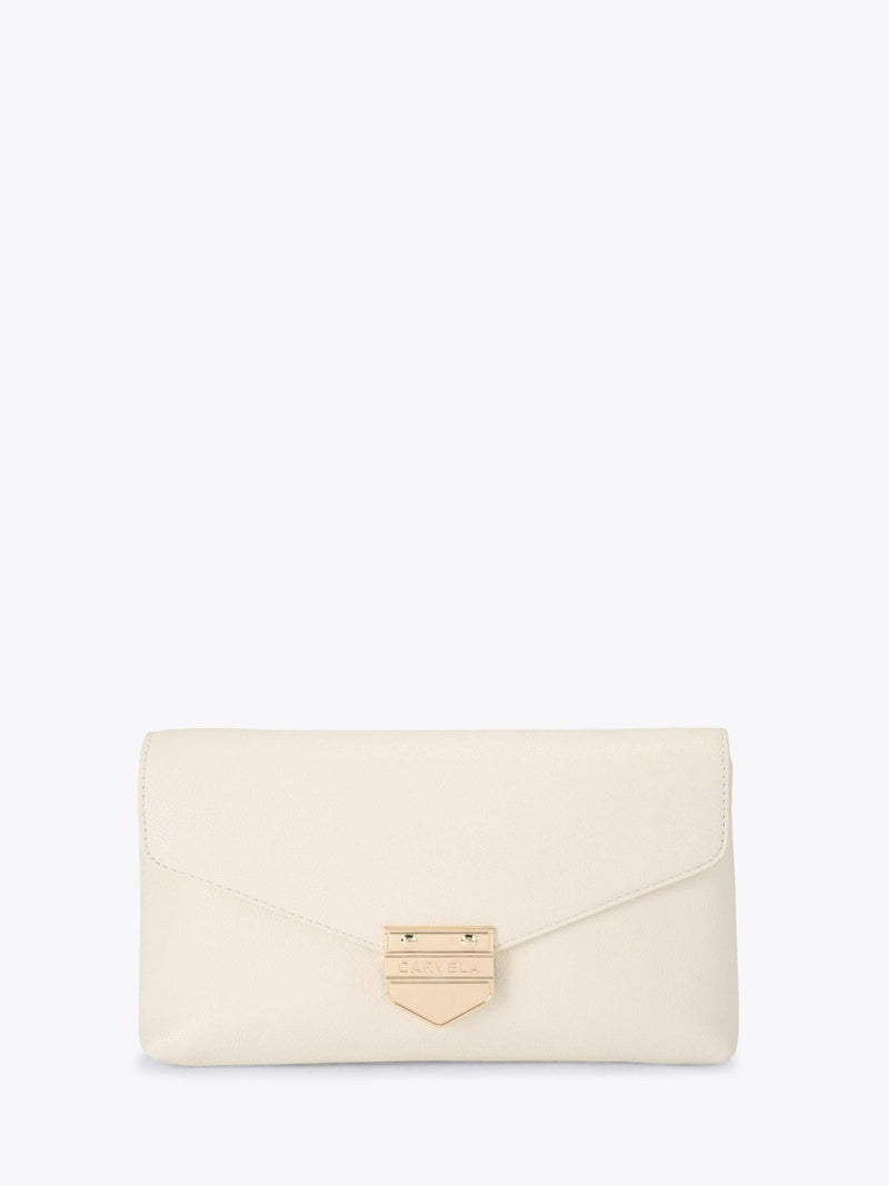 Carvela Black Maria Envelope Clutch Bag