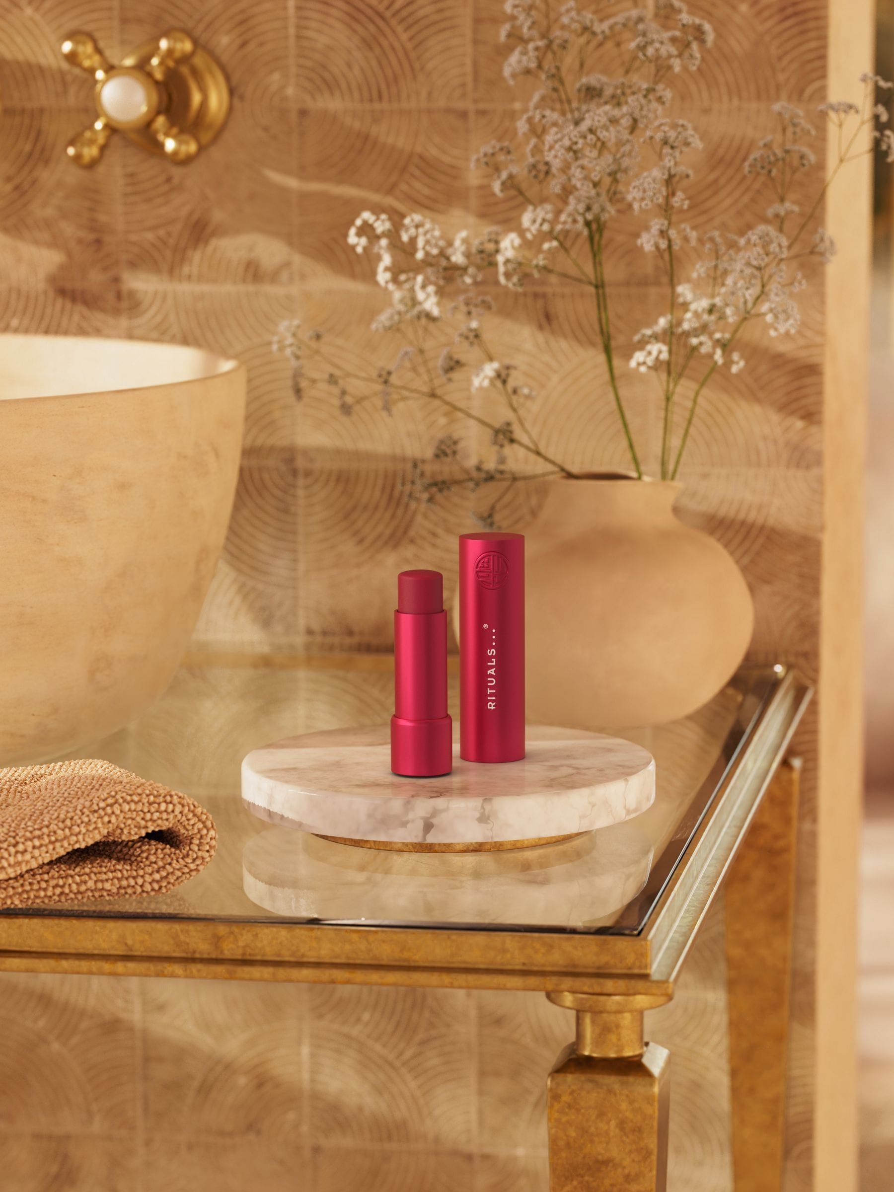 Rituals Red Fortune lip balm SPF30 with shea butter, UK version