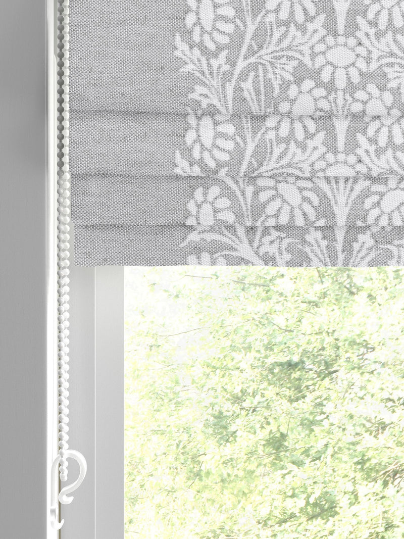 William Morris roman blind woven stripe cobble - British product