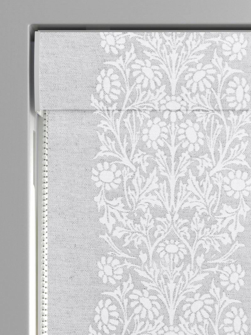 William Morris roman blind woven stripe cobble - British product