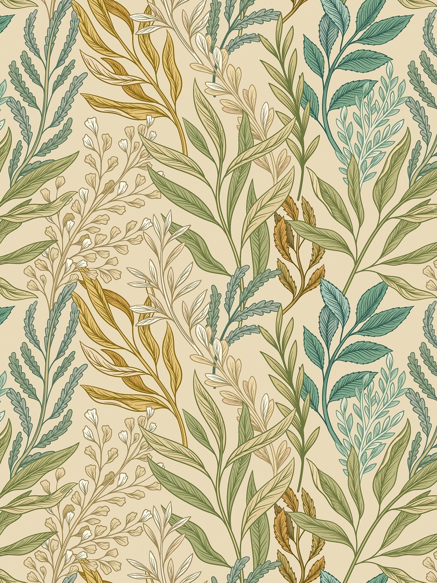 Hoopla Walls Verdant Leaves wallpaper sample A4, imported from the UK
