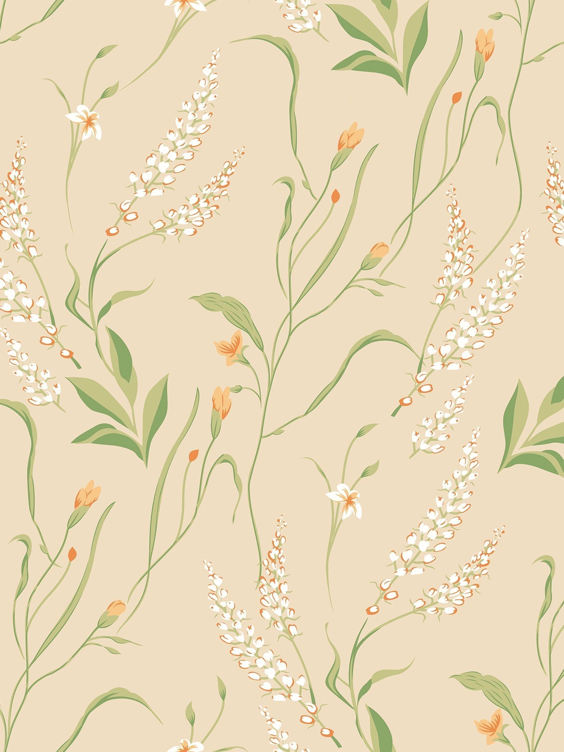 Hoopla Walls Golden Straw Springtime Meadow Wallpaper A4 Sample