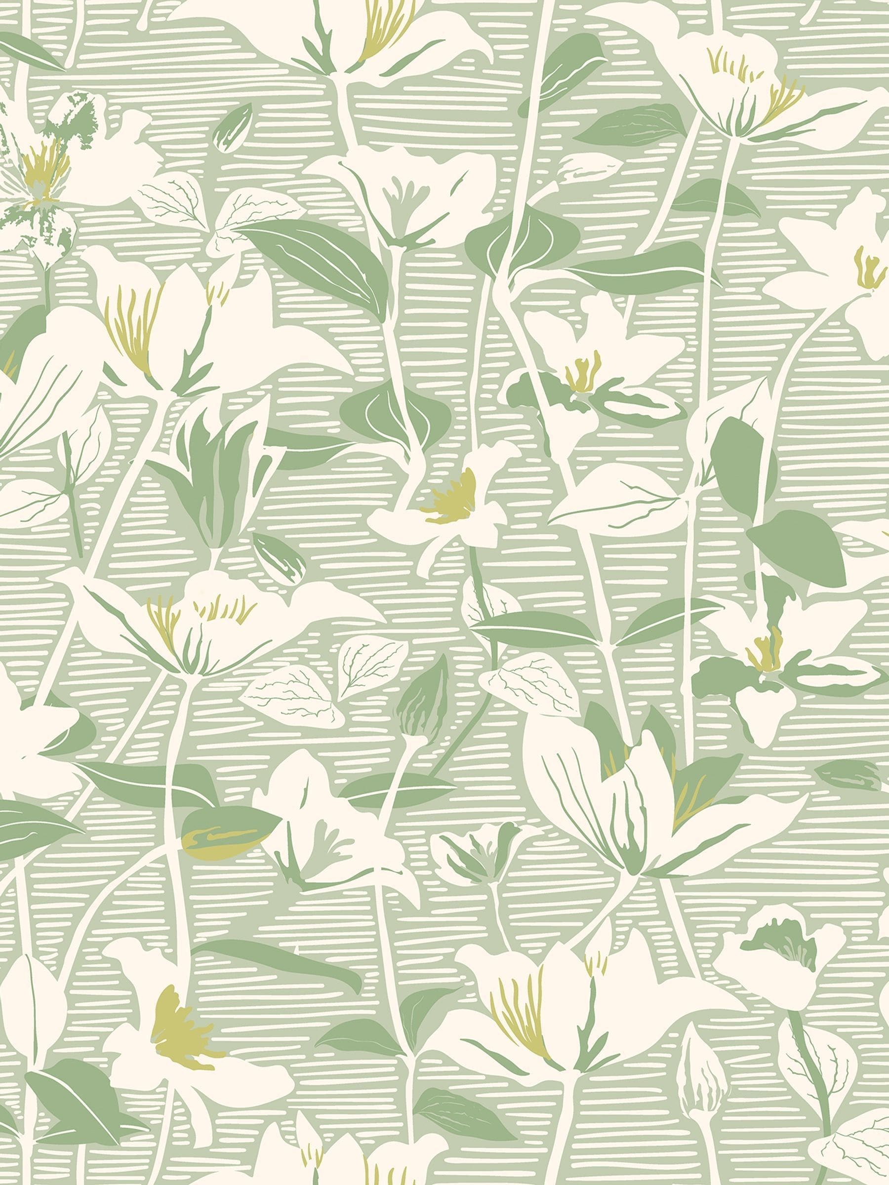 Hoopla Walls Willow Mix Lino Leaves Wallpaper A4 Sample